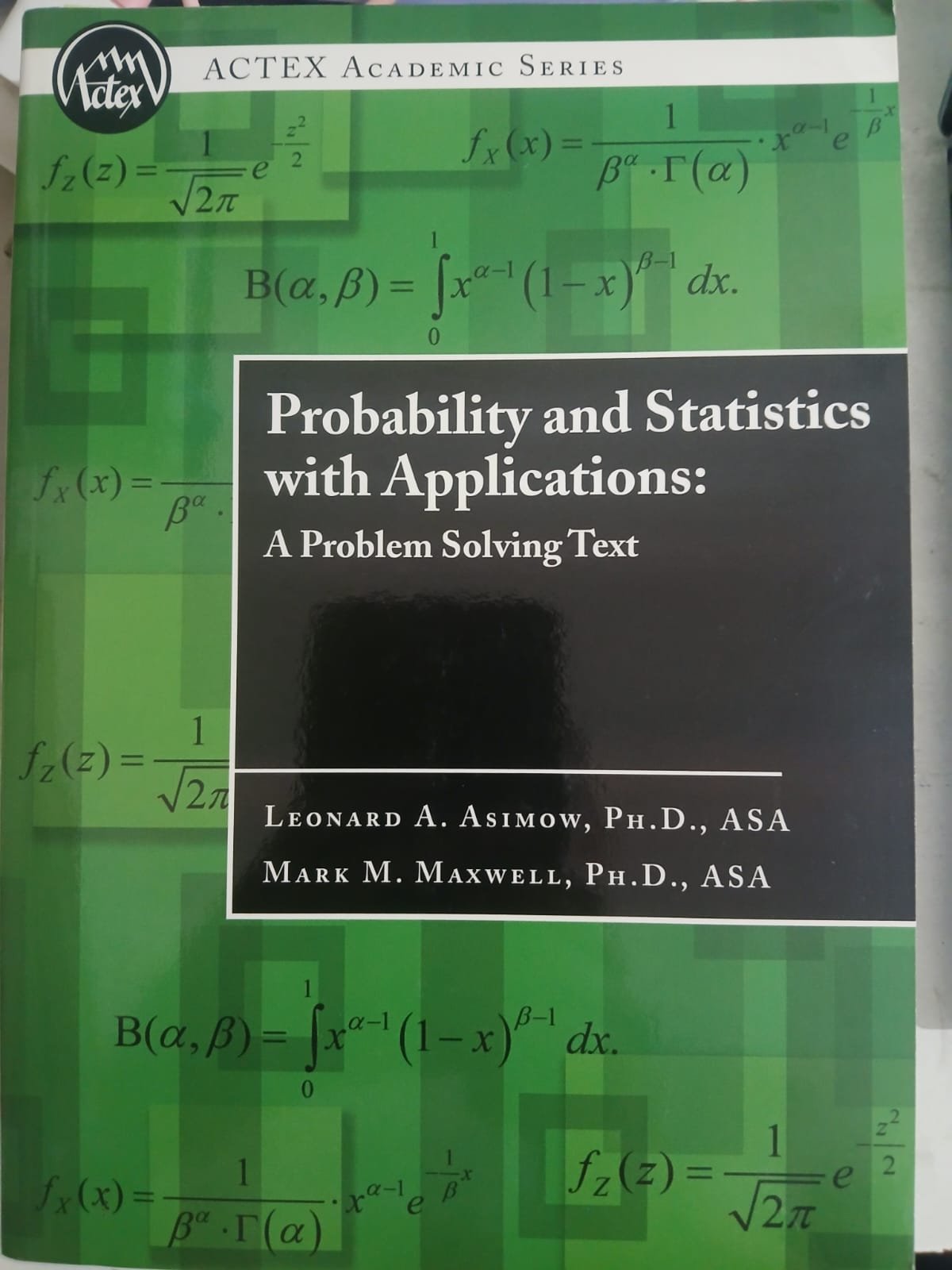 Probability and Statistics with Apllication